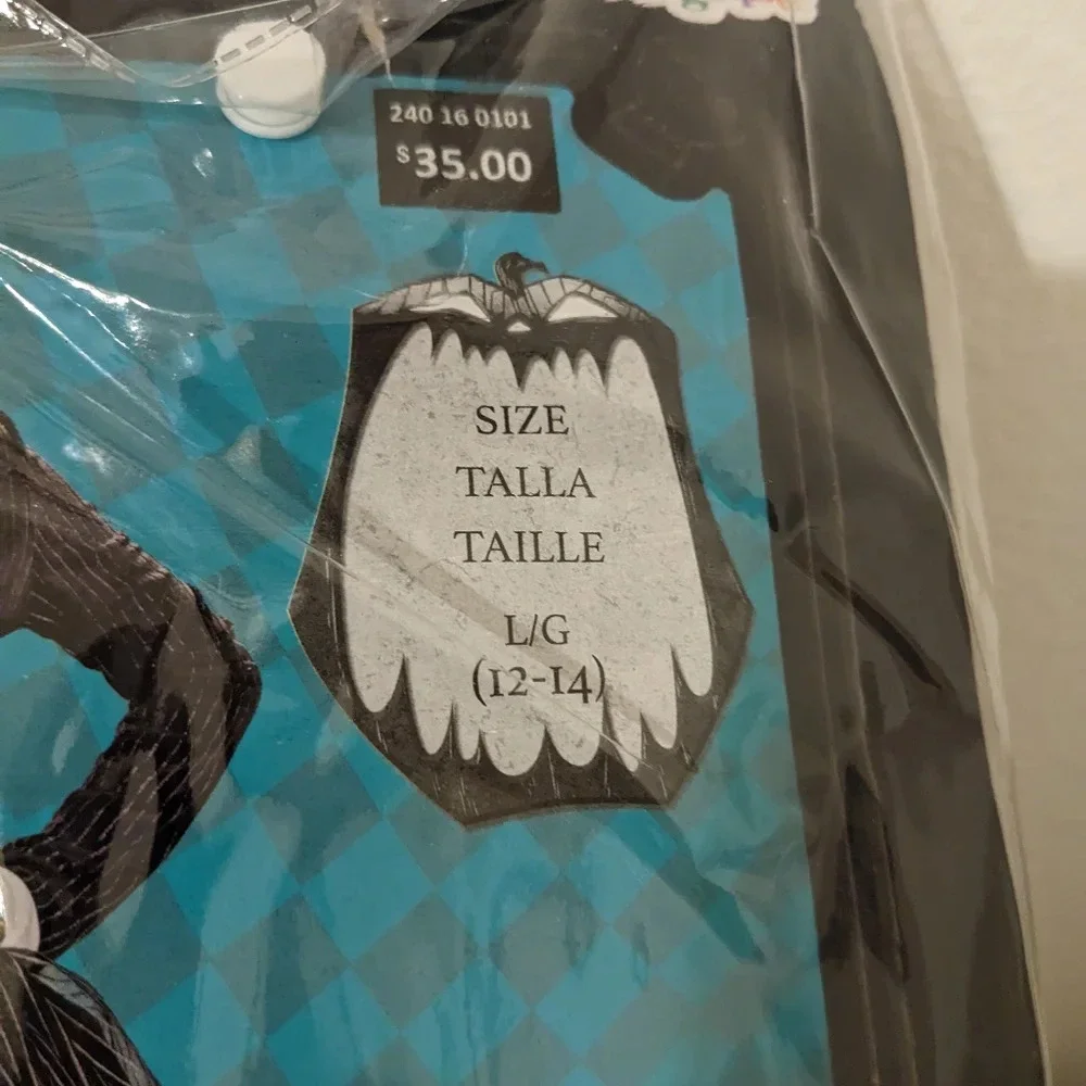 Nightmare Before Christmas Jack Skellington Adult‎ Costume Tall Size L - Picture 8 of 11